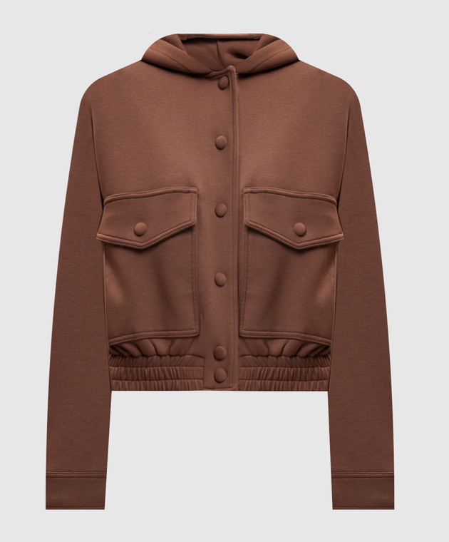 Twinset Коричневая спортивная куртка 262TT2342