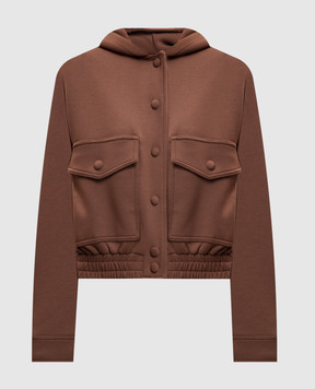 Twinset Коричневая спортивная куртка 262TT2342