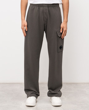 C.P. Company Спортивні штани кольору хакі з патчем логотипа MSP066A005086W