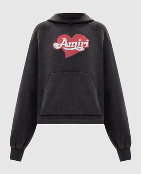 AMIRI Серые худи с принтом логотипа AW426JR020