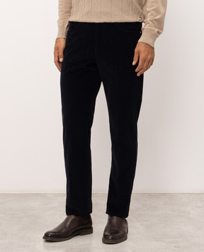 Stefano Ricci Синие вельветовые брюки M1T6300040CTW02T