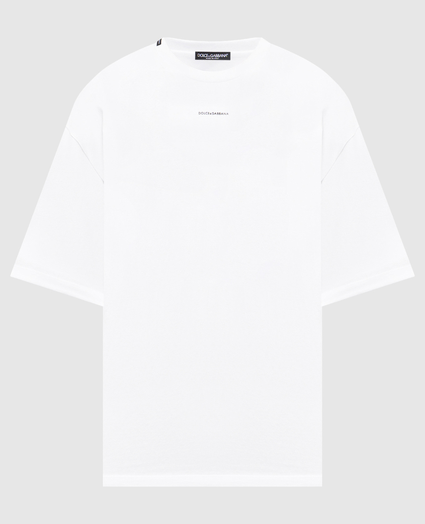 

Белая футболка с контрастным логотипом, Белый, Футболки