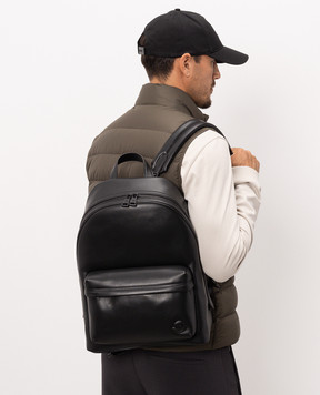 Moncler Черный кожаный рюкзак Carlo L209A5A00001M9597