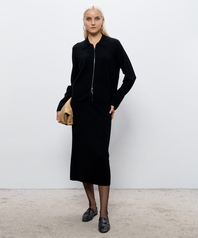 Max Mara Чорна спідниця SONNI з вовни MMLSONNI зображення 2