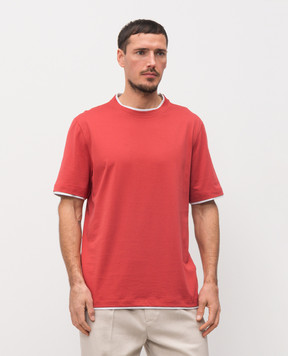 Brunello Cucinelli Красная футболка M0B137427