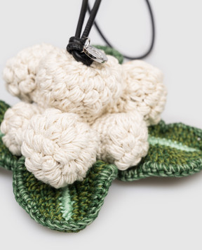 JW Anderson Вязаный брелок для сумки в форме цветной капусты AC0425FA0496