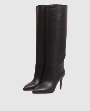 Paris Texas Черные кожаные сапоги Stiletto PX757XVT0C