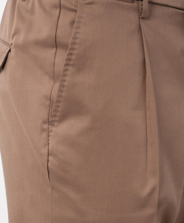Peserico Коричневые брюки с шерстью R54274D08274 изображение 5