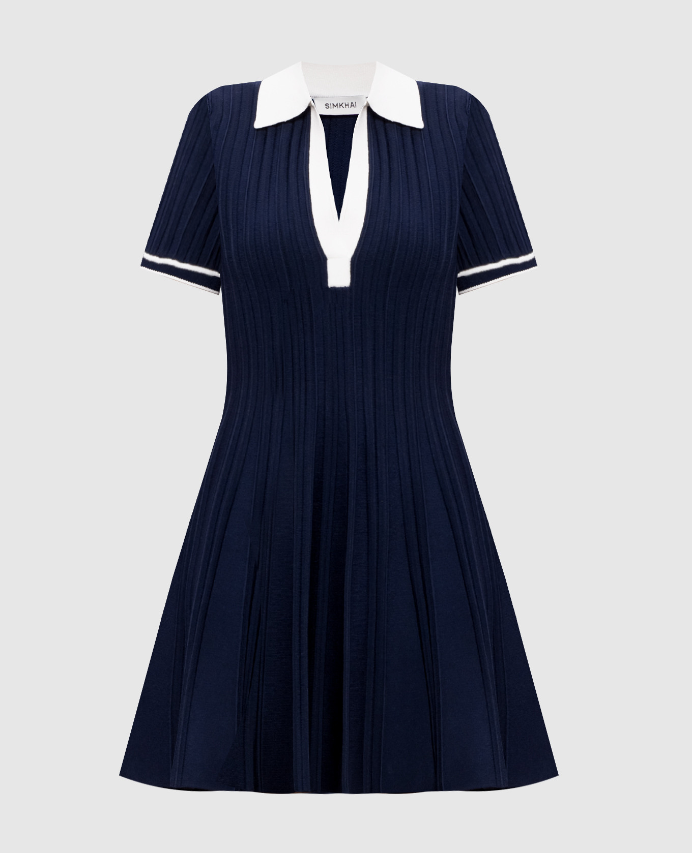 Синее платье-поло Page