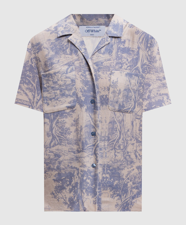 Off-White Рубашка City Nature с льном 2FA00667T