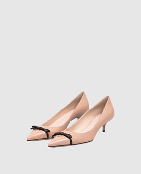 Valentino Розовые кожаные туфли Bepointy 8W2S0LQ0DAL