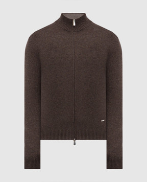 Enrico Mandelli Коричневий кардиган з кашеміру 2K088A5461