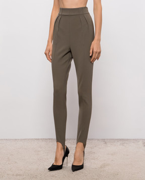 Thierry Mugler Легінси з вовною зі штрипками 26F1PA05331035