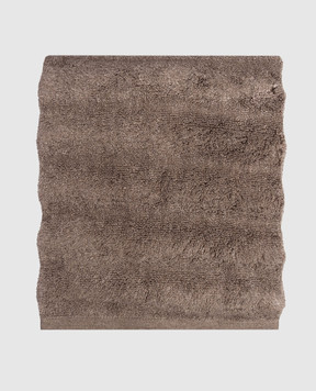 Hamam Коричневое махровое полотенце для рук ASH RIBBED ASHRIBBEDHANDTOWEL