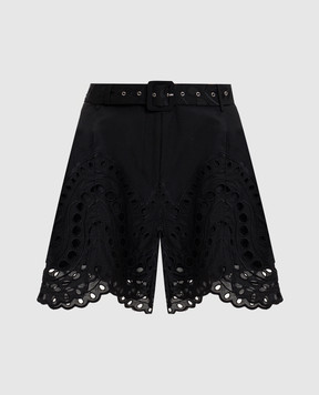 Charo Ruiz Черные шорты Dune с поясом 263500