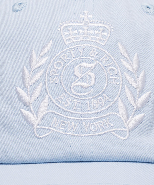 Sporty & Rich Блакитна купка NY Crest AC040710243BL90 зображення 4