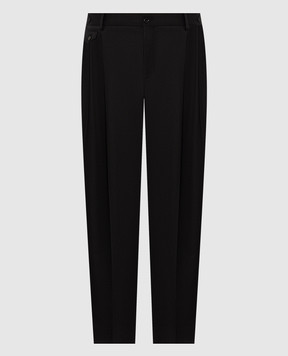 Dolce&Gabbana Черные брюки из шерсти GP1B9TFUBG8