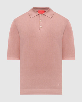ISAIA Рожеве поло із шовку MG8262Y0470