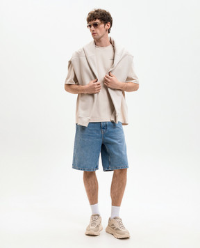 Off-White Бежева футболка Half Arrow 44MAA120S26J008