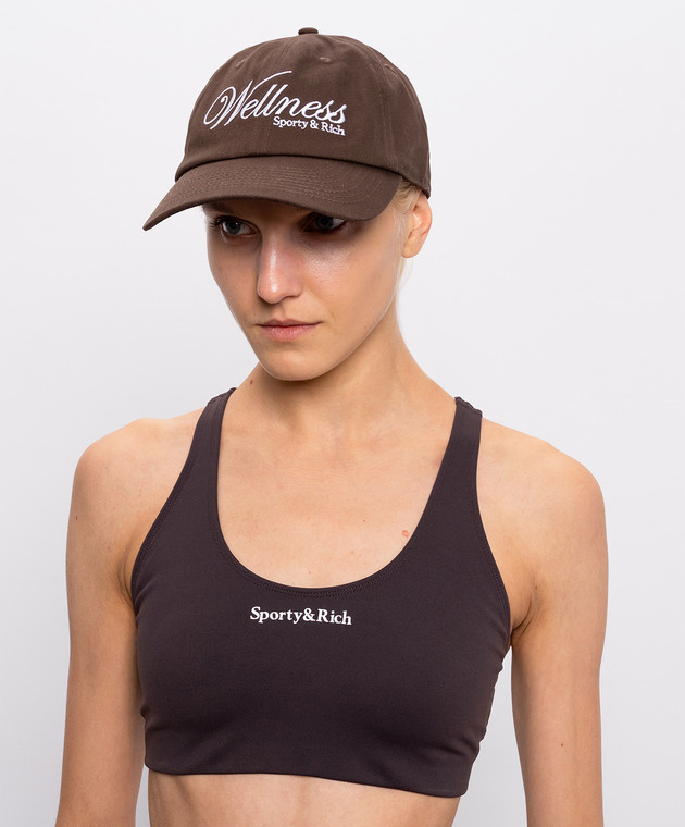 Sporty & Rich Коричнева кепка Soho AC040711083BR29 зображення 2