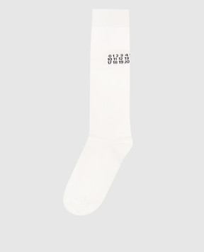 Maison Margiela MM6 Дитячі гольфи кольору айворі M61118MM045
