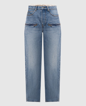 Alexander Wang Блакитні джинси з патчем логотипа 4DC2264153