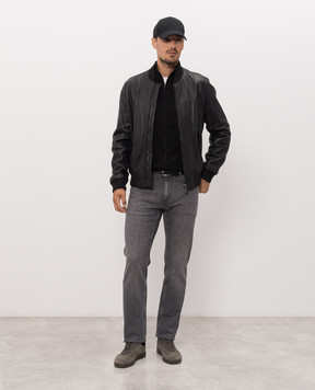 Trussardi Черный кардиган с вышивкой эмблемы M0188000085NMK603K01