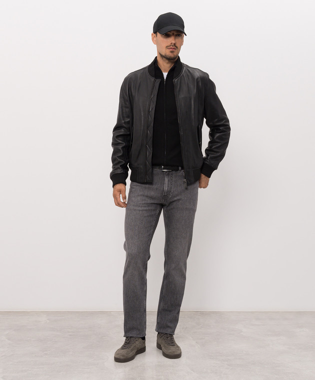 Trussardi Черный кардиган с вышивкой эмблемы M0188000085NMK603K01 изображение 2