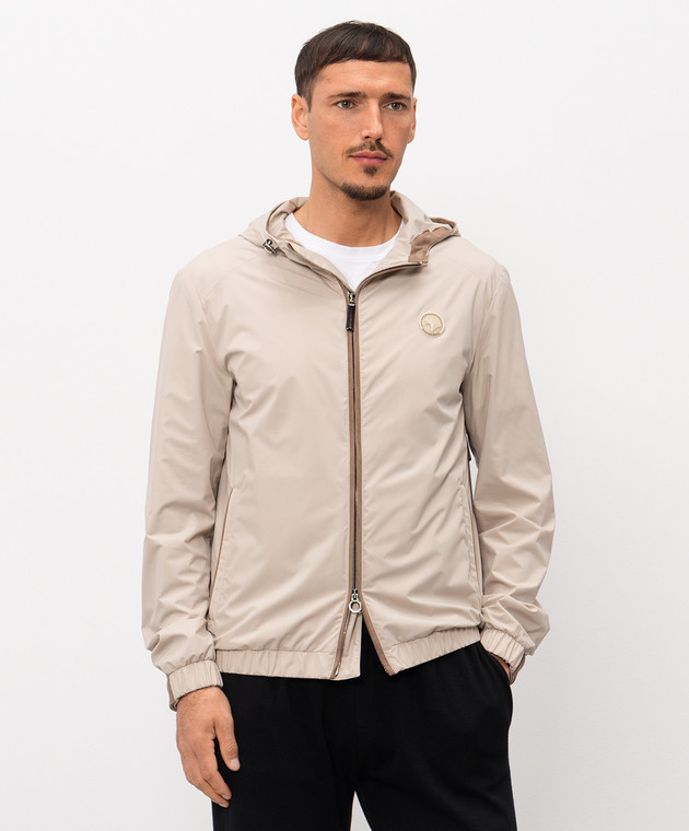 Stefano Ricci Бежевая ветровка M6J6100040PL001H изображение 3