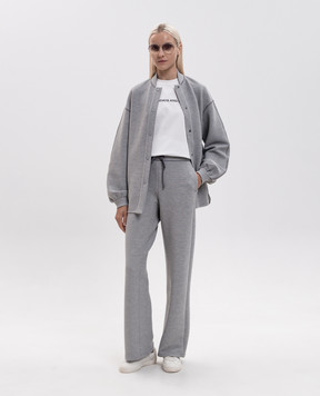 Max Mara Серые спортивные штаны FAUNO MMLFAUNO