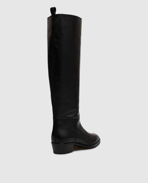 Jimmy Choo Чорні шкіряні чоботи Mave MAVEKB45QBZ