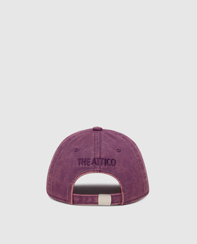 The Attico Фіолетова кепка з вишивкою емблеми 260WAC00041CCC131EM
