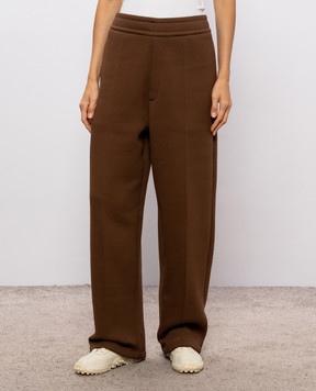 Ami Paris Коричневые утепленные спортивные штаны UTR806749