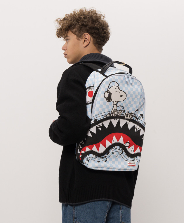 Sprayground Дитячий блакитний рюкзак Peanuts Snoopy Tuned Up & Tuned Out 910B8798NSZ зображення 2
