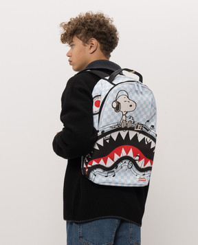 Sprayground Дитячий блакитний рюкзак Peanuts Snoopy Tuned Up & Tuned Out 910B8798NSZ
