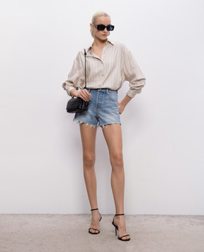 Alexander Wang Сині шорти з проріхами 4DC2264164