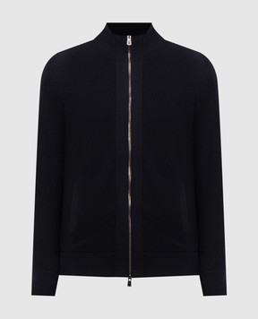 ISAIA Синий кардиган из хлопка MG8458Y0540