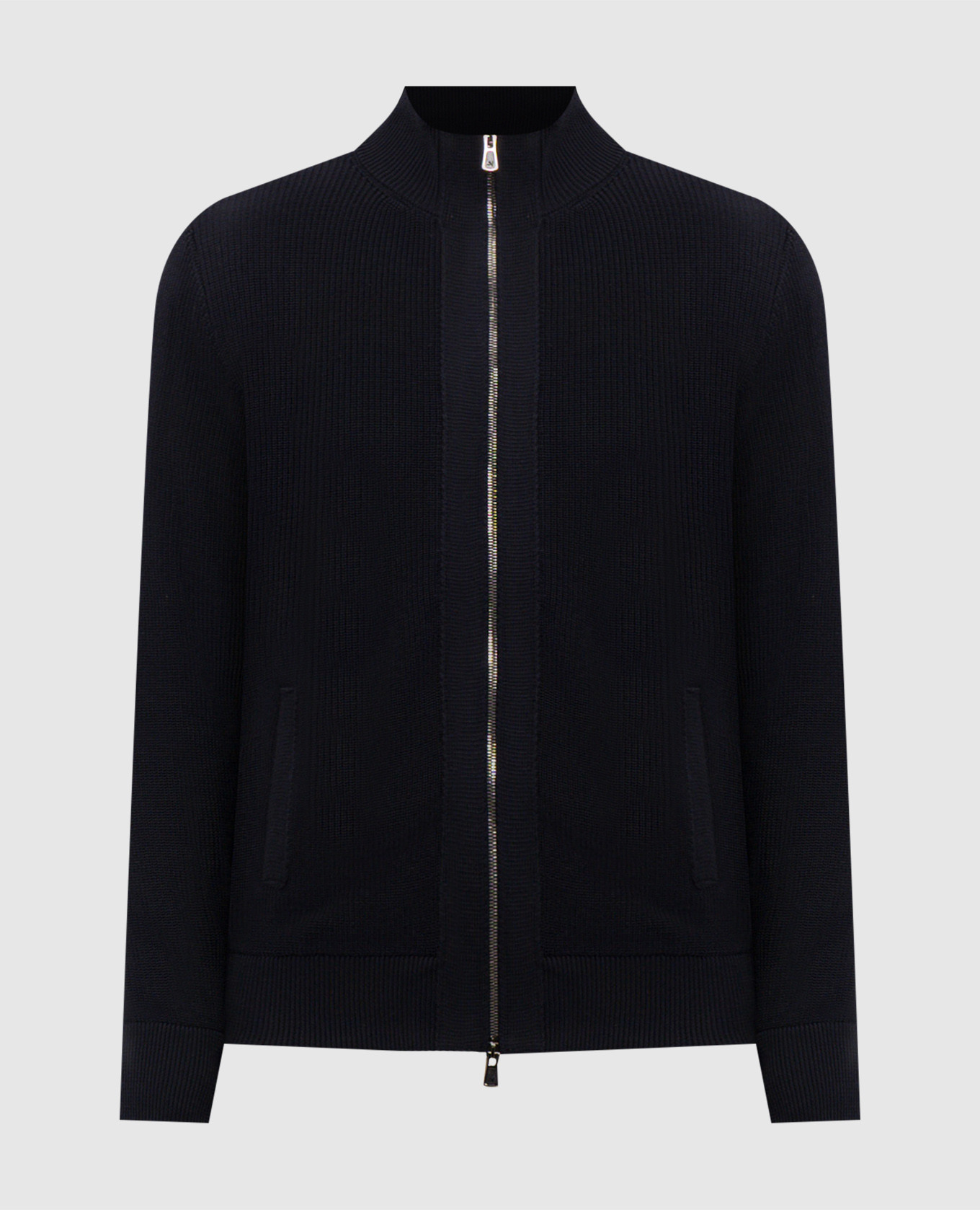 Синий кардиган из хлопка