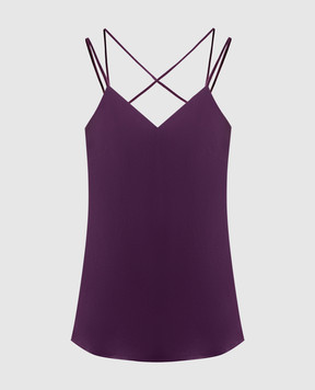 Twinset Фіолетовий топ з логотипом 252TT2373
