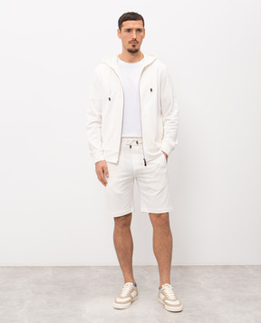 ISAIA Біла спортивна куртка з шовком MFRE18J0372