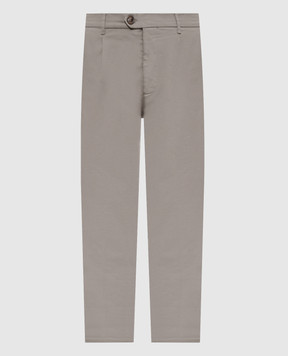 Brunello Cucinelli Брюки цвета хаки M289LE1450