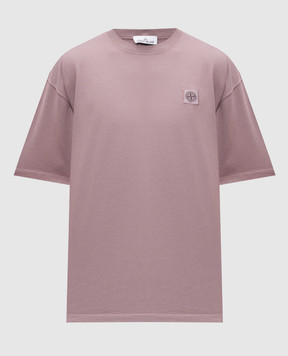 Stone Island Фиолетовая футболка с нашивкой логотипа L1S152100030S0115