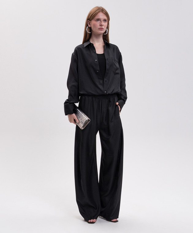 Alexander Wang Черная блуза из шелка 1WC4261393 изображение 2