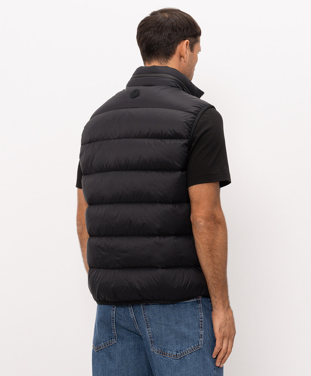 Moncler Чорний пуховий жилет Reticone L20911A00031598AL зображення 4