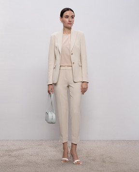 Peserico Рожевий топ із шовку з ланцюжком моніль A0863407325