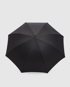 Pasotti Серый зонтик-трость в полоску OMITUO478RASO10844