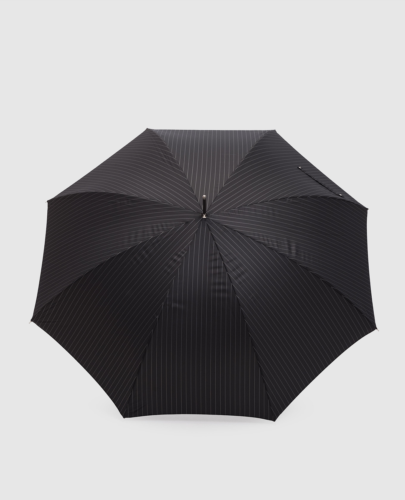 

Серый зонтик-трость в полоску, Зонты