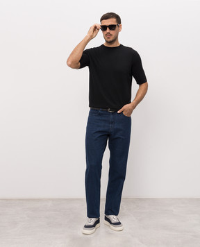 Canali Джинси синього кольору з патчем логотипа PD0166791747
