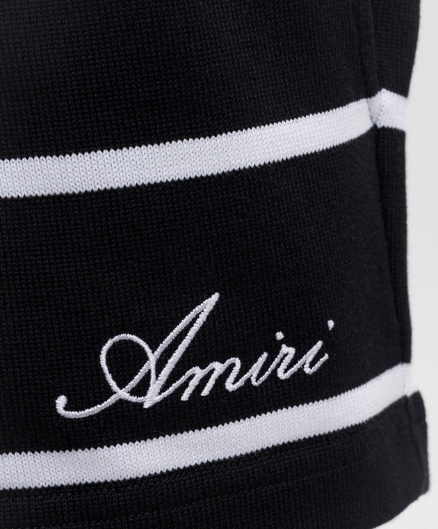 AMIRI Черные шорты в полоску AWBMSO1025 изображение 5