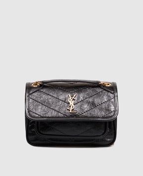 Saint Laurent Черная кожаная сумка NIKI 8460870EN07